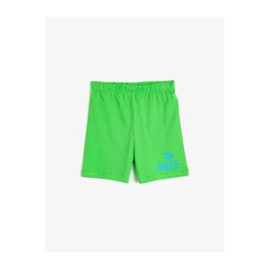 Koton Baby Boy Green Printed 100% Cotton Shorts