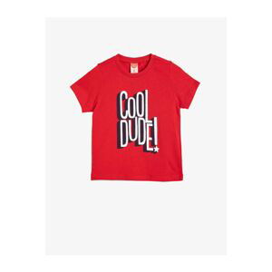 Koton Boy Red Short Sleeve T-Shirt