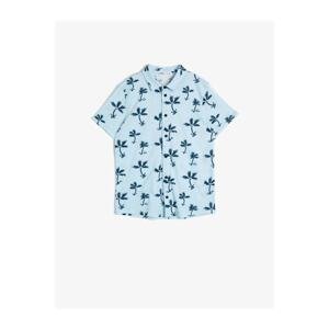 Koton Blue Patterned Boy Shirt