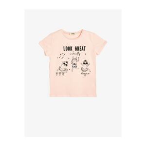 Koton Girl's Salmon T-Shirt