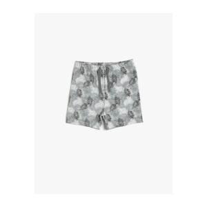 Koton Gray Patterned Baby Boy Shorts & Bermuda