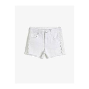 Koton White Girls Shorts & Bermuda
