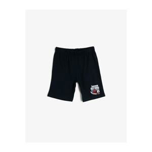 Koton Boy's Navy Blue Printed Sort