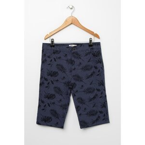 Koton Navy Blue Boy Patterned Shorts