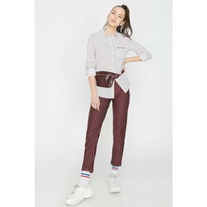 Koton Women's Claret Red Pants