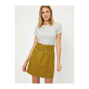 Koton Belt Detailed Skirt