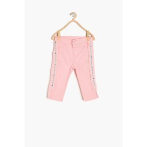 Koton Red Baby Girl Normal Waist Trousers