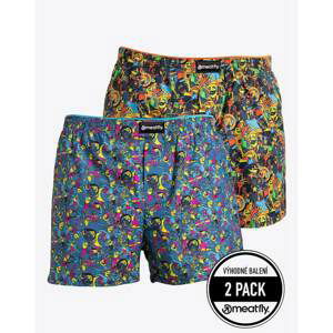 2PACK men's shorts Meatfly multicolored (Agostino - partyboi / cityboi)