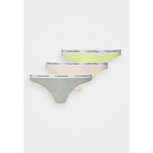 3PACK Women's Thong Calvin Klein Multicolor (QD3587E-13X)