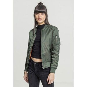 Women's Basic Bomber Jacket olive