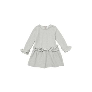 Trendyol Gray Waist and Sleeve Detailed Girl Knitted Dress