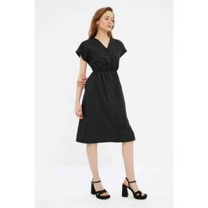 Trendyol Black Pocket Detailed Shirt Dress