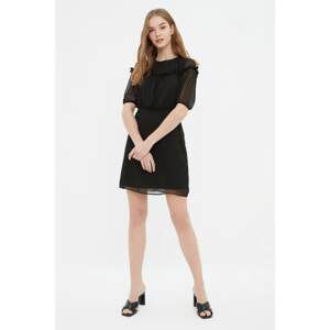 Trendyol Black Ruffle Detailed Dress