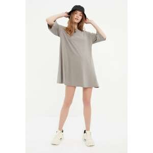 Trendyol Smoked A-line Mini Knitted Dress