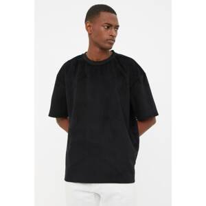 Trendyol Black Men's Relaxed Fit Crew Neck Short Sleeved Pocket Detailed T-Shirt