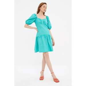 Trendyol Green Pleated Dress