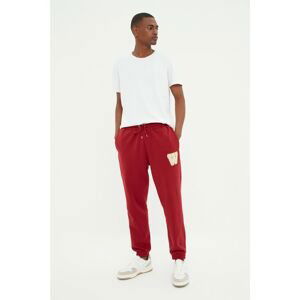 Trendyol Claret Red Men's Regular/Normal Wear Jogger Sweatpants With Elasticated Legs, Elasticated Legs