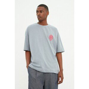 Trendyol Gray Men's Oversize T-Shirt