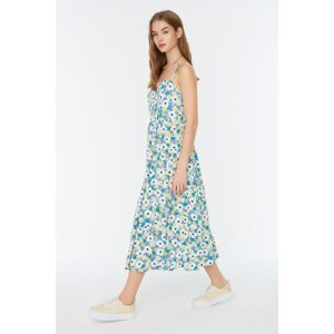 Trendyol Blue Strap Patterned Dress