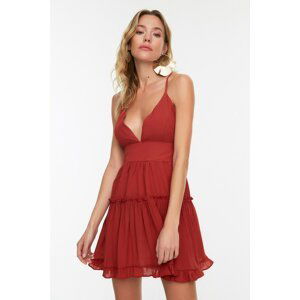 Trendyol Cinnamon Back Detailed Dress