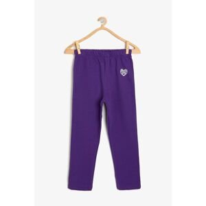 Koton Purple Girl Printed Sweatpants