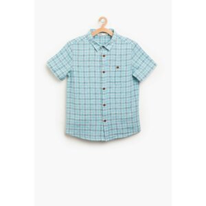 Koton Blue Boy Checkered Shirt