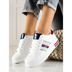 TRENDI CASUAL WHITE TRAINERS