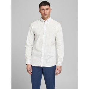 White Patterned Jack & Jones Shirt - Men
