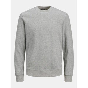 Light gray mens basic sweatshirt Jack & Jones - Men