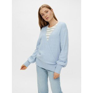 Light Blue Sweater with Ties Pieces - Women