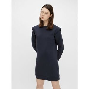 Dark Blue Sweatshirt Dress Pieces - Women