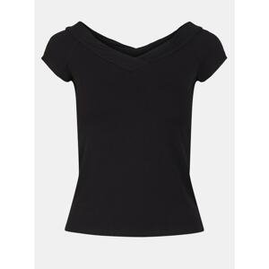 Black Short Sleeve T-Shirt Pieces Maliva - Women