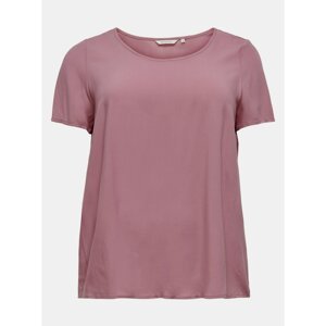 Pink Loose Basic T-Shirt ONLY CARMAKOMA Firstly - Women