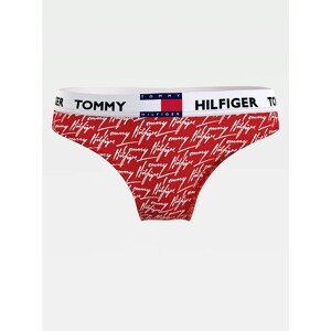 Tommy Hilfiger Red Patterned Thong Print - Women