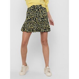Yellow-black floral skirt ONLY Pella - Women