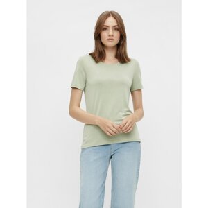 Light Green Basic T-Shirt Pieces Kamala - Women