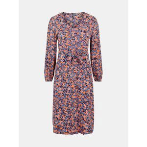 Blue and Pink Floral Dress with Ties Pieces Lubbie - Women