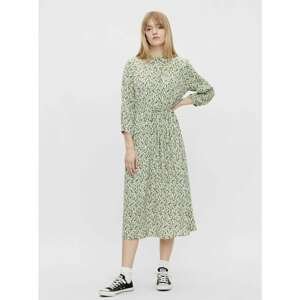 Green Floral Shirt Maxi Dress Pieces Lua - Women