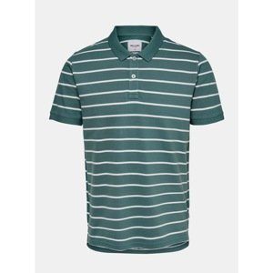 Green Striped Polo T-Shirt ONLY & SONS Cooper - Men