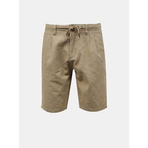 Beige Linen Shorts with Pockets ONLY & SONS Leo - Men's