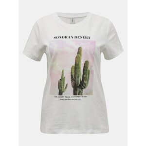 White T-shirt with PRINT ONLY Lala - Women
