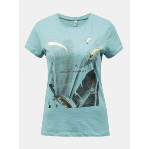 Light Blue T-Shirt with PRINT ONLY Macs - Women