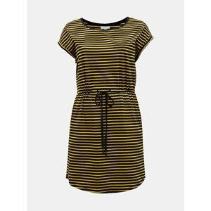 Black-yellow striped dress ONLY CARMAKOMA-April - Women