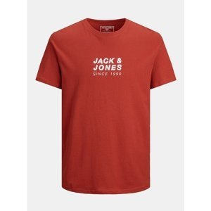 Red T-shirt with print on the back Jack & Jones Pol - Men