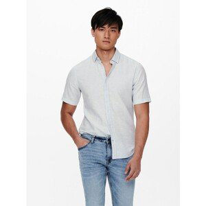 Light Blue Short Sleeve Shirt ONLY & SONS - Men