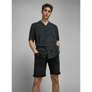 Black Denim Shorts Jack & Jones Rick - Mens