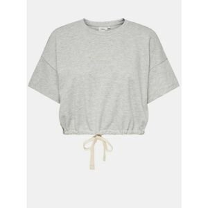 Grey crop top with PRINT ONLY Issi - Women