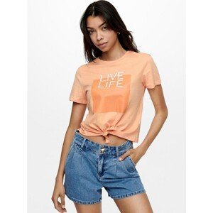 Orange T-shirt with PRINT ONLY - Women