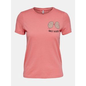 Pink T-shirt with PRINT ONLY - Women