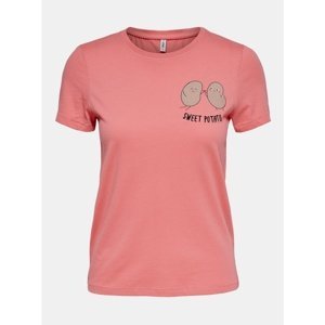 Pink T-shirt with PRINT ONLY - Women